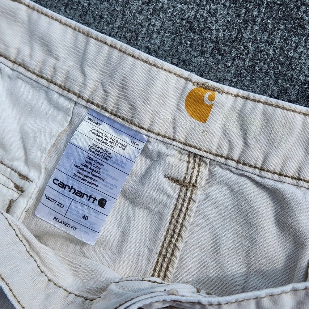Carhartt Mens Relaxed Fit Cargo Shorts Utility Canvas Workwear Sz 40 100277 232